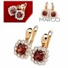 exclusive swarovski gold-plated earrings