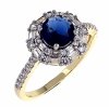 gold ring 18,60mm. gold-plated engagement xuping