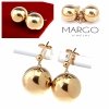 gold plated earrings with exclusive cubic zirconia