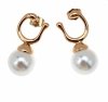 gold plated earrings with exclusive cubic zirconia