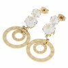 gold earrings made of stainless steel
