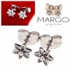gold plated earrings with exclusive cubic zirconia