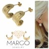 gold earrings made of stainless steel