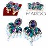 gold plated earrings with exclusive cubic zirconia