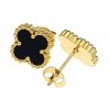gold earrings made of stainless steel
