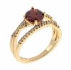 gold ring 17,00mm. gold-plated engagement xuping
