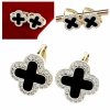 gold plated earrings with exclusive cubic zirconia