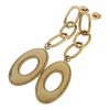 gold earrings made of stainless steel
