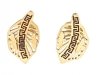 gold earrings made of stainless steel
