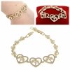 gold bracelet for a gold-plated leg