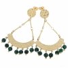 gold earrings made of stainless steel