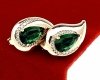 exclusive swarovski gold-plated earrings