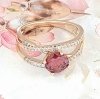 gold ring 17,00mm. gold-plated engagement xuping