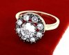 gold ring 18,60mm. gold-plated engagement xuping