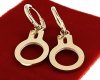 gold earrings made of stainless steel