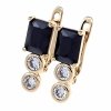 exclusive swarovski gold-plated earrings
