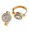 exclusive swarovski gold-plated earrings