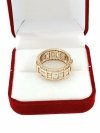 gold ring 18,60mm. gold-plated engagement xuping