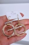 gold earrings made of stainless steel