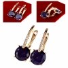 exclusive swarovski gold-plated earrings