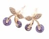 exclusive swarovski gold-plated earrings
