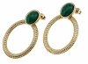 gold earrings made of stainless steel