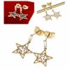 gold plated earrings with exclusive cubic zirconia