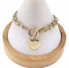 BRACELET GOLD CELEBRITY STAINLESS STEEL