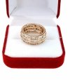 gold ring 18,60mm. gold-plated engagement xuping