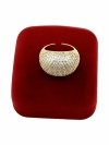 gold ring 17,00mm. gold-plated engagement xuping
