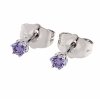 gold plated earrings with exclusive cubic zirconia