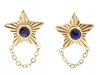 gold earrings made of stainless steel