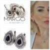 18k gold plated set pendant earrings xuping
