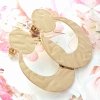gold earrings made of stainless steel