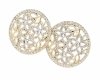 gold plated earrings with exclusive cubic zirconia