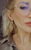 gold plated earrings with exclusive cubic zirconia
