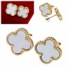 gold earrings made of stainless steel