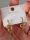 gold earrings made of stainless steel
