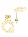 gold earrings made of stainless steel