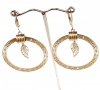 gold earrings made of stainless steel