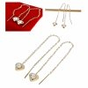 gold earrings made of stainless steel