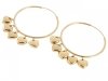 gold earrings made of stainless steel