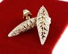 gold plated earrings with exclusive cubic zirconia