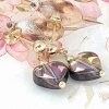 gold earrings made of stainless steel