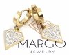gold earrings made of stainless steel