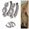 gold plated earrings with exclusive cubic zirconia