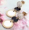 gold earrings made of stainless steel