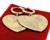 gold earrings made of stainless steel