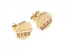 gold earrings made of stainless steel