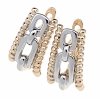 gold plated earrings with exclusive cubic zirconia